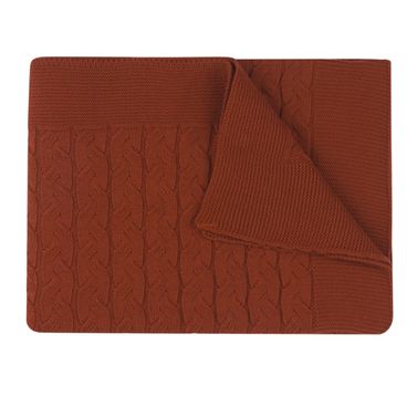 Manta Tricot Festive - Vermelho