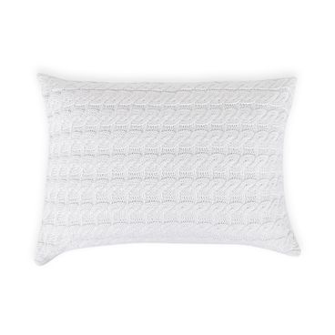 Porta-Travesseiro de Tricot Twist - Branco