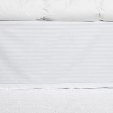 Saia de Cama New Sunset 450 Fios - Branco / Branco