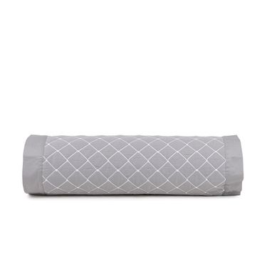 Capa de Rolinho Matêlassado Majesté - Cinza / Branco