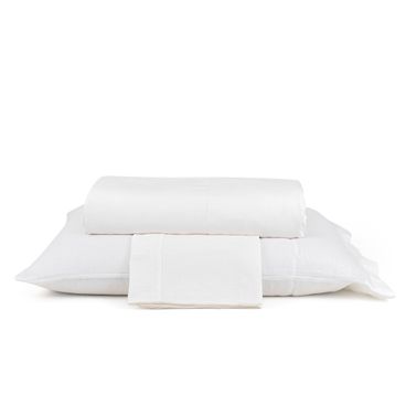 Capa de Edredom Santa Mônica - Branco / Branco