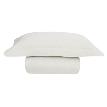 Colcha Com Porta-Travesseiro Bilbao 300 Fios - Champagne