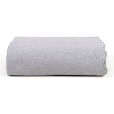 Colcha Piquet Jacquard Tognato - Platina