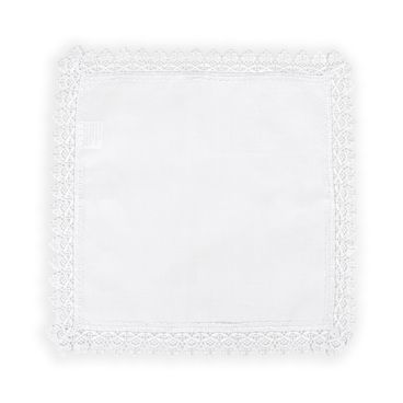 Guardanapo Com Detalhe em Guipir - Branco