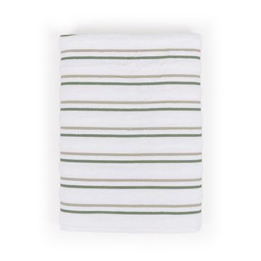 Toalha de Praia e Piscina Double Stripes - Verde Claro