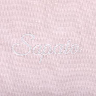 Porta-Sapato Piquet Basic - Rosa / Branco