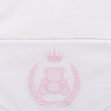 Babador Delicato - Urso Rosa Claro