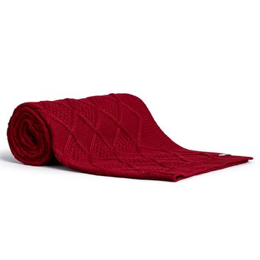 Peseira de Tricot Diamond - Vermelho