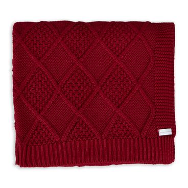 Peseira de Tricot Diamond - Vermelho