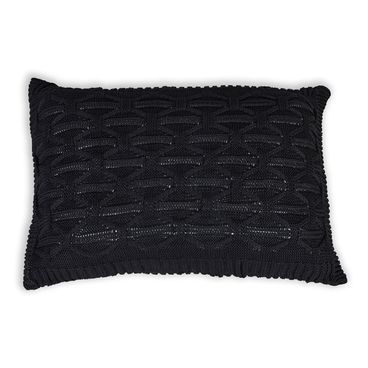 Porta-Travesseiro Tricot Colline - Preto