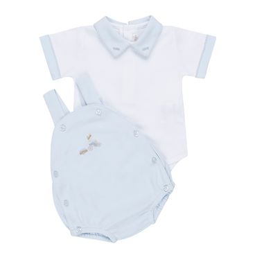 Conjunto Menino Bicicleta - Azul