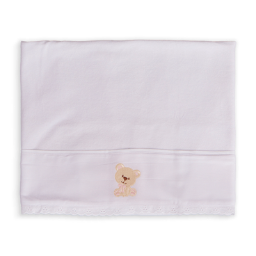 Blanket Delicato - Urso Marfim / Rosa