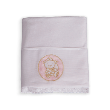 Blanket Delicato - Urso Marujo Rosa