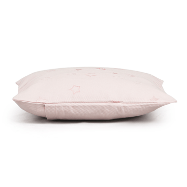 Capa de Almofada Piquet Star - Rosa