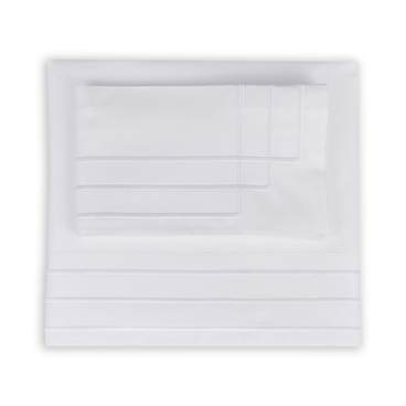 Jogo de Lençol Unity 400 Fios - Branco / Branco