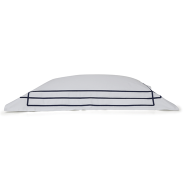 Fronha Unity 400 Fios - Branco / Marinho