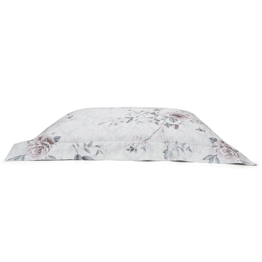 Fronha Marbled Flowers 400 Fios - Cinza
