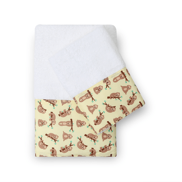 Kit Banho e Rosto Bicho Preguiça - Amarelo