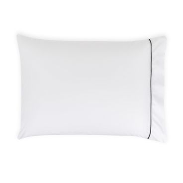 Fronha Basic Festonê 180 Fios - Branco / Preto