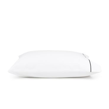 Fronha Basic Festonê 180 Fios - Branco / Preto