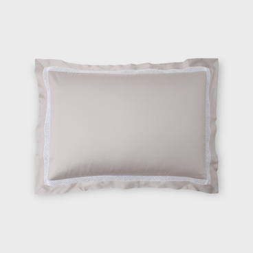 Fronha Mediterrâneo 600 Fios - Caqui / Branco