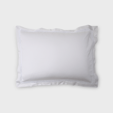 Fronha Mediterrâneo 600 Fios - Prata / Branco