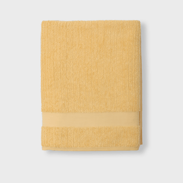 Toalha de Banho Padrão Cannelé - Amarelo Escuro