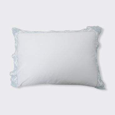 Fronha Fleur 320 Fios By Isabella Narchi - Branco / Blue