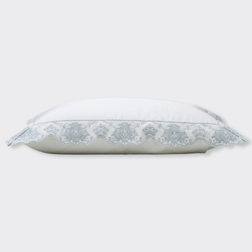 Fronha Fleur 320 Fios By Isabella Narchi - Branco / Blue