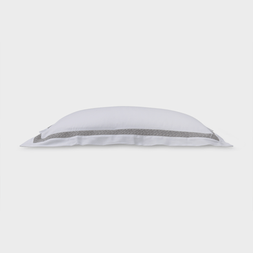 Fronha Mediterrâneo 600 Fios - Branco / Prata
