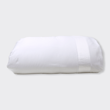 Capa de Edredom Castellana 600 Fios - Branco / Branco