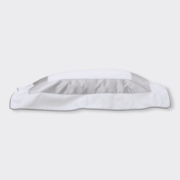 Capa de Almofada Sogno 1000 Fios - Branco / Cinza