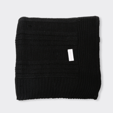 Peseira de Tricot Canelada - Preto