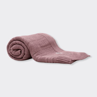 Peseira de Tricot Canelada - Rosé