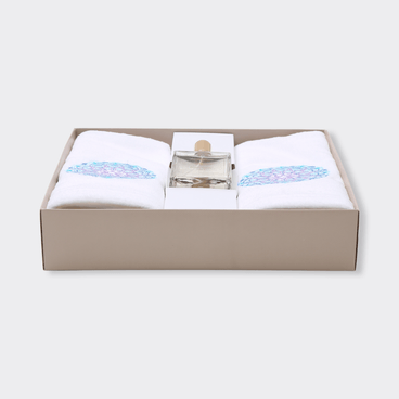 Kit Lavabo C/ Home Spray Cosmo - Branco / Azul