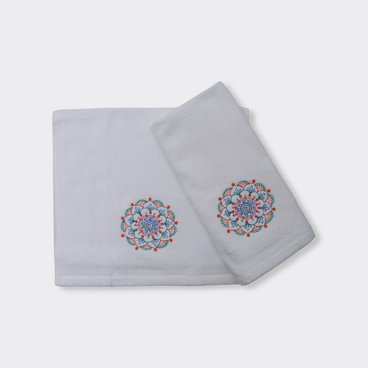 Kit Lavabo Zen - Branco / Laranja