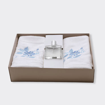 Kit Lavabo C/ Home Spray Dalila - Branco / Azul