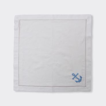 Guardanapo Nautico - Off White / Azul