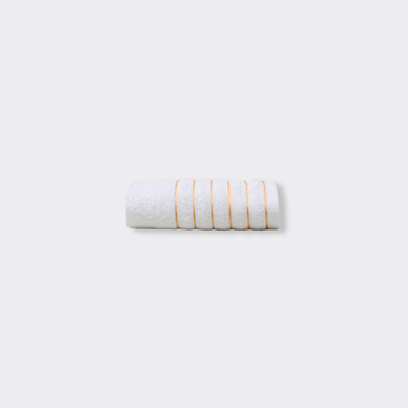 Toalha de Rosto New Stripes - Branco / Amarelo