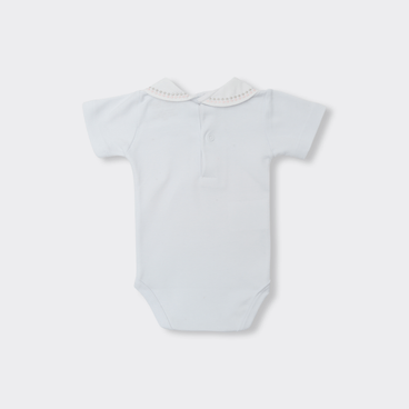 Body Petit Poa - Branco / Rosa