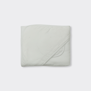 Toalha de Banho C/ Capuz Petit Classique - Branco / Branco