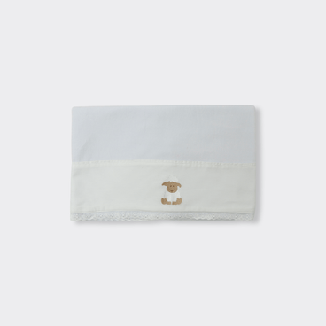Blanket Ovelinha - Branco / Caqui