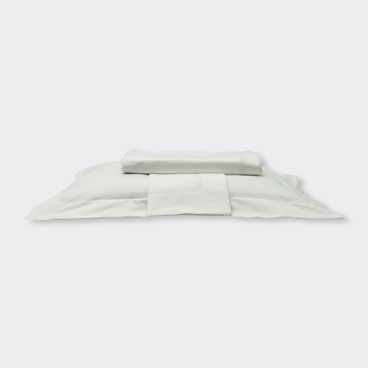 Jogo de Lençol Imperiale 1000 Fios Bordado - Branco / Branco