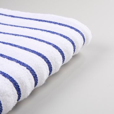 Toalha de Praia Breton Stripes Me - Branco / Azul Royal