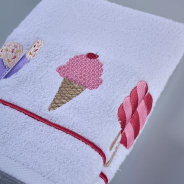 Kit Banho e Rosto Ice Cream - Branco / Pink