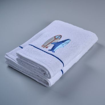 Kit Banho e Rosto Surf Shark - Branco / Azul