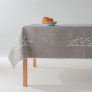 Toalha de Mesa Aurora - Cinza
