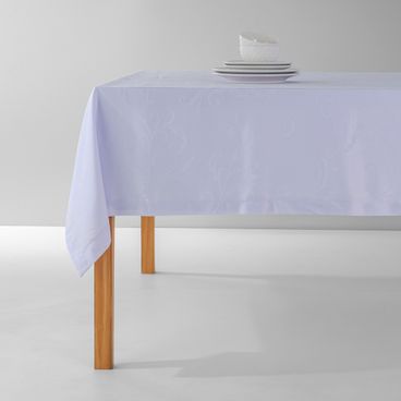 Toalha de Mesa Jacquard Hibisco - Blanc