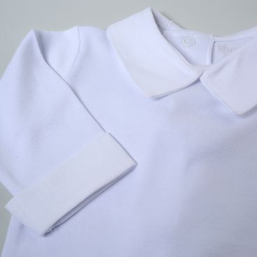 Body Montpellier Manga Longa - Branco / Branco