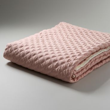 Colcha 400 Fios Fascino Dupla Face - Rose / Marfim